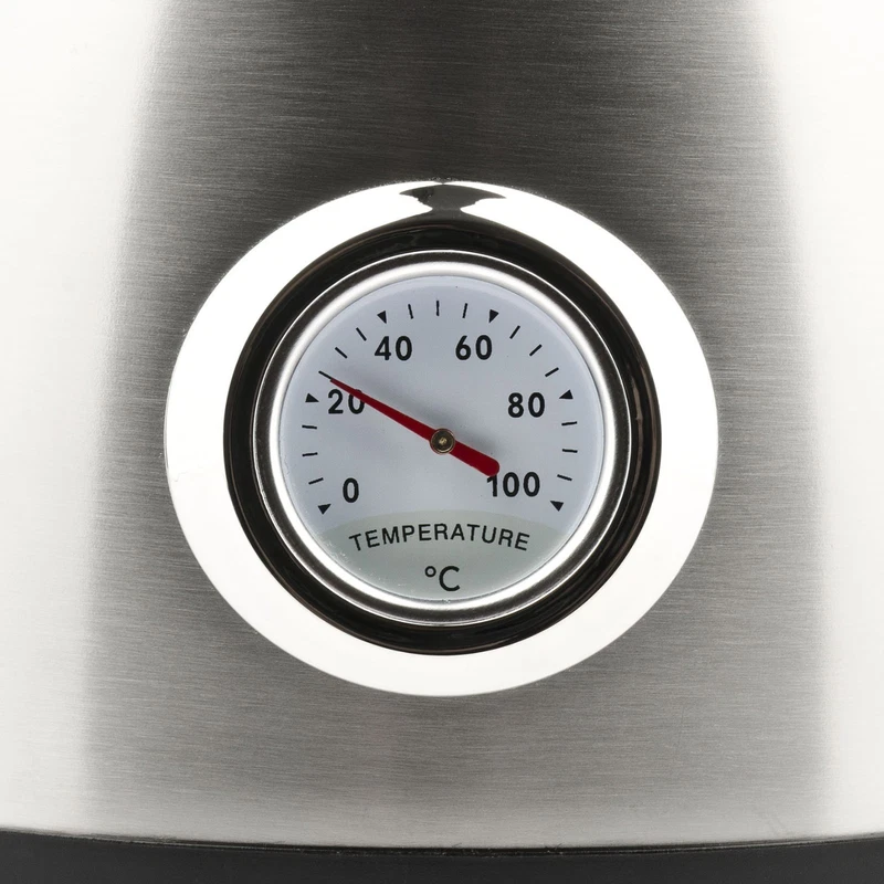 Bollitore Elettrico per Acqua Tisane Thé Termometro 1,7 L Caraffa Acciaio Inox, fotografia 4 di 7