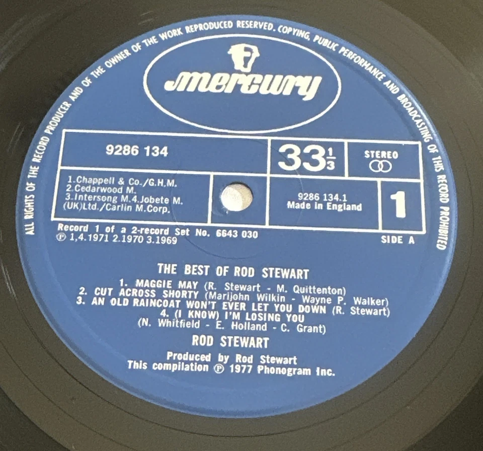Rod Stewart The Best Of Rod Stewart Double Vinyl LP Mercury Records 1977 EX /VG+ - Image 4 of 4