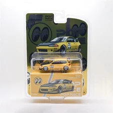 Enigma x Pop Race 1:64 Pandem Civic EG6 Mk5 Rocket Bunny Mooneyes yellow Car