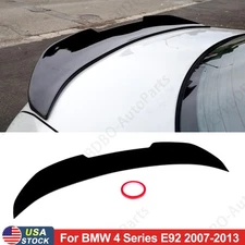For 07-13 BMW E92 328i 335i Coupe Glossy Black PSM Style Rear Trunk Spoiler Wing