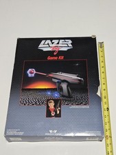Vtg 1986 Worlds of Wonder Lazer Tag Game Kit Gun, Sensor, Harness Belt, Starvest