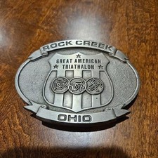 Rock Creek Great American Triathlon Ohio Belt Buckle