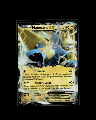 Manectric EX 23/119 RR Phantom Forces Pokemon 2014 EN LP