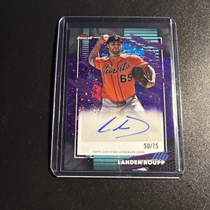 2026 Topps Finest Landen Roupp Purple Mini Diamonds  Autograph #50/75