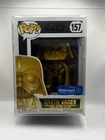 Funko Pop! Vinyl Star Wars Darth Vader Gold Walmart Exclusive #157 w/ protector