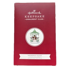 Hallmark Snowman Band Ornament 2020 Member Exclusive Magic~Light~Sound~Motion