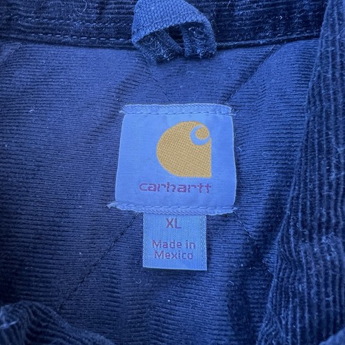 Vintage Carhartt J14 Black Santa Fe Duck Canvas black Quilted XLARGE Regular - Picture 4 of 12