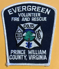 Defunct Virgina Evergreen Volunteer Fire Rescue Prince William Cnty Patch Unused