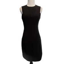 Michael Kors Black Shift Dress Womens Size XS Sleeveless LBD Career Business
