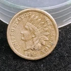 1861 ~ INDIAN HEAD CENT ~ VF (marks)