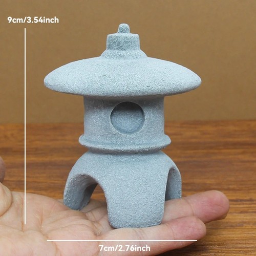 Stone Zen Tower Miniature Statue Tranquil Garden Decoration for Terrariums - Picture 21 of 24