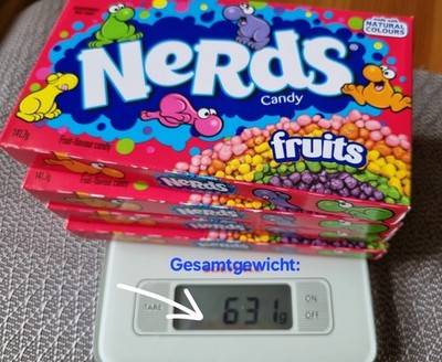 4x Nerds Rainbow Fruits je 141,7 g - US / American Candy Bundle OVP