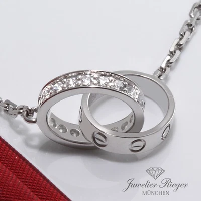 Cartier Love Collier Diamanten Brillanten Weissgold 750 B7013700 Kette Gold - Bild 1 von 4