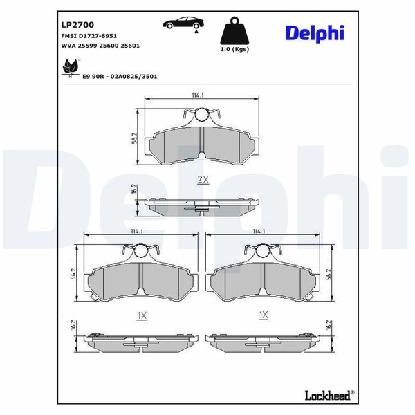 Bremsbelagsatz Hinten Trw-System FüR Toyota Camry Limo V4 3.5 06-14 04466-06080-image