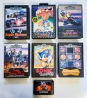 Sega Genesis Game Lot Sonic 1 2 Golden Axe 7 Games Tested Complete & Manual