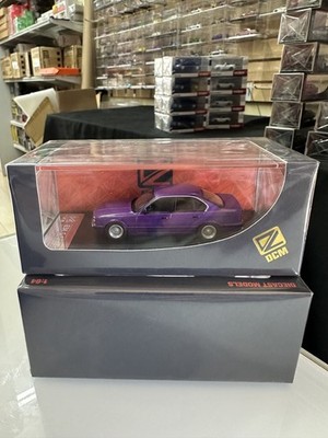 BMW E34 5 SERIES DAYTONA ROLAND PURPLE 1/64 DIECAST CAR MODEL BY DCM