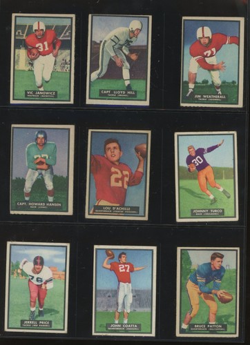 1951 Topps Magic Football Complete Set (75/75) Janowicz Wade - Picture 3 of 24