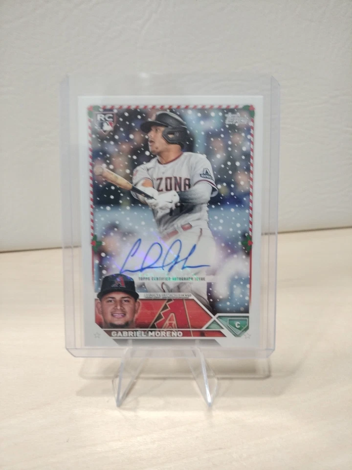 2023 Topps Holiday - Autographs Gabriel Moreno #HAC-GM /300 (AU, RC) - Image 2 of 4