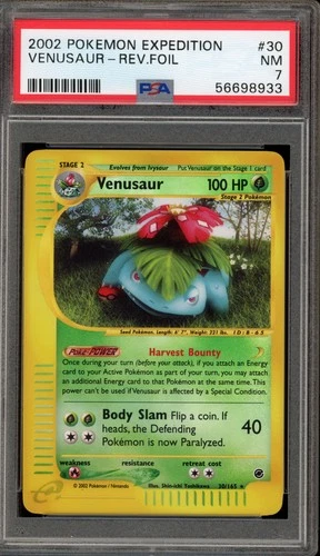 Pokemon Venusaur Expedition Reverse Holo Rare #30 PSA 7
