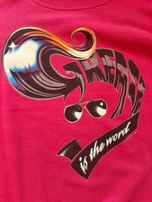 Vintage Grease "Grease Is The Word" Pullover Crewneck Sweatshirt Pink M
