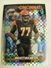 2024 Topps Chrome Xfractors #30 Andrew Whitworth Cincinnati Bengals LSU Tigers