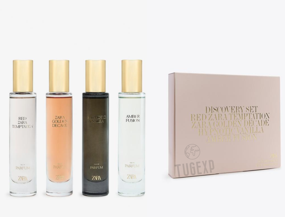 ZARA Discovery Set 4 x 30ml Eau De Parfum Women Fragrance Red