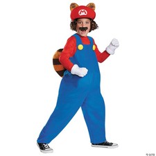 Mario Raccoon Deluxe Super Mario Bros. Nintendo Costume, Medium/7-8