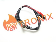 1PCS Coaxial Cable BNC Male Q9 to Dual Alligator Clip Test lead Cable 100CM NEW