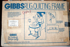 Roba vecchia nuova 1985-Gibbs modello 100, telaio trapuntato tappeto in scatola originale