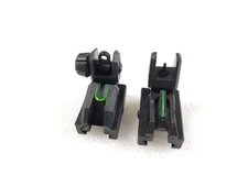 Valken High-Vis Polymer Folding Sights Front and Rear Set for Airsoft AEG