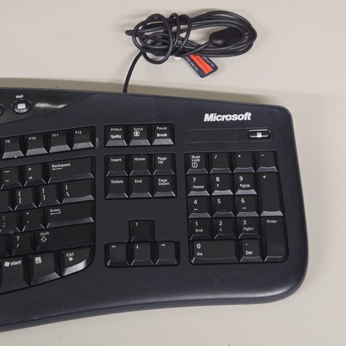 Microsoft Comfort Curve Ergonomic Keyboard 2000 v1.0 KU0459 Wired Tested Works - Picture 3 of 6