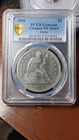1866 Motto Seated Liberty Silver Dollar $1 PCGS VF Details Cleaned          5504