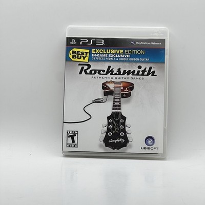 Rocksmith Authentic Guitar Games PS3 Best Buy Exclusive Edition Complete Tested