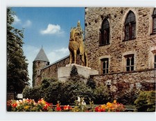 Postcard Statue of Engelbert II Count of Berg Burg Castle Solingen Germany
