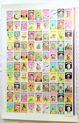 2014 Buff Monster Signed (2019) MELTY MISFITS Series 2 Full Uncut Sheet N/Mint!