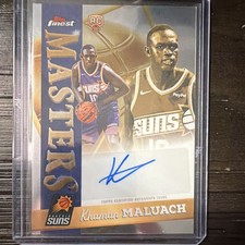 Topps 2025-26 Finest Masters Rookie Auto Khaman Maluach MA-KM Phoenix Suns