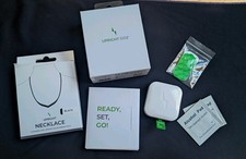 Upright GO 2 Posture Trainer White Rechargeable w/ Case necklace adhesives