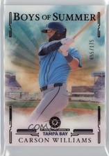 2025 Panini Boys of Summer Red 55/175 Carson Williams #35 1k9t