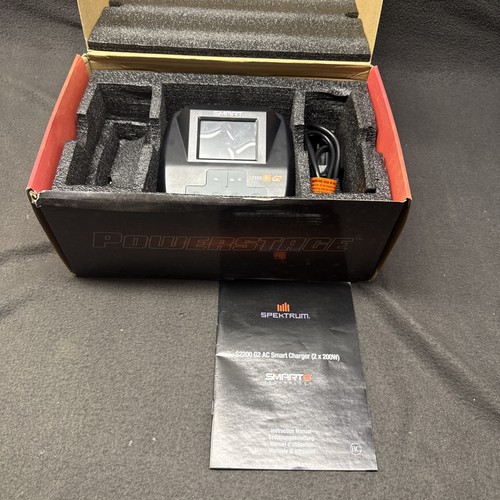 Spektrum S2200 G2 2x200W AC Smart Charger SPMXC2010 New in Box NO BATTERIES