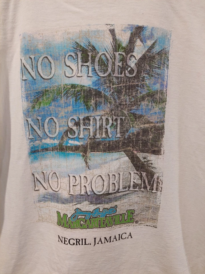 Vintage 90s Jimmy Buffett Margaritaville L Shirt 1999 No Shirt Shoes No Problem - Image 2 of 4