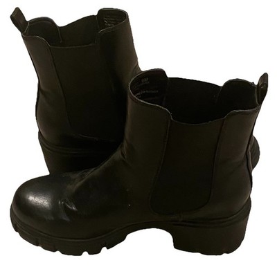Madden Girl Womens Tianna Black Chelsea Boots Shoes 9M
