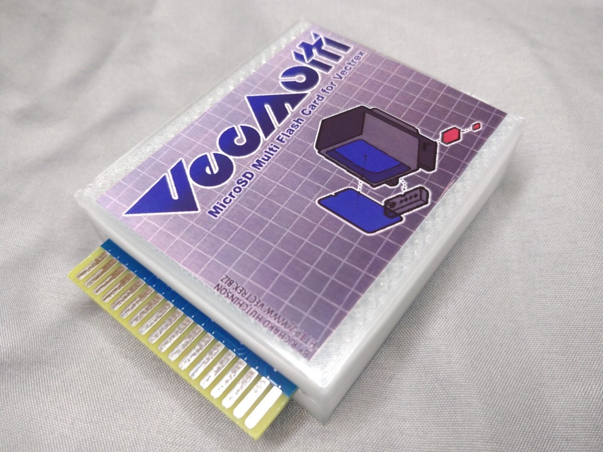 Vectrex マルチカートリッジ付き VecMulti SD Card Flash Vectrex Multicart Multi-cart FREE