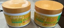 2 - Cantu Avocado Leave in Conditioning Cream Olive Oil, Aloe  Shea Butter 12oz