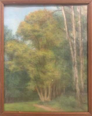 Französische Schule Ende XIX Eme : Landschaft Signiert Impressionismus