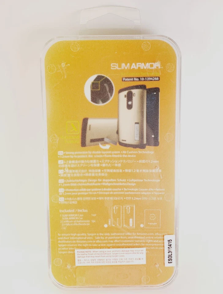Funda Spigen Slim Armor para LG G4 - Blanco Brillante Foto 4 de 4