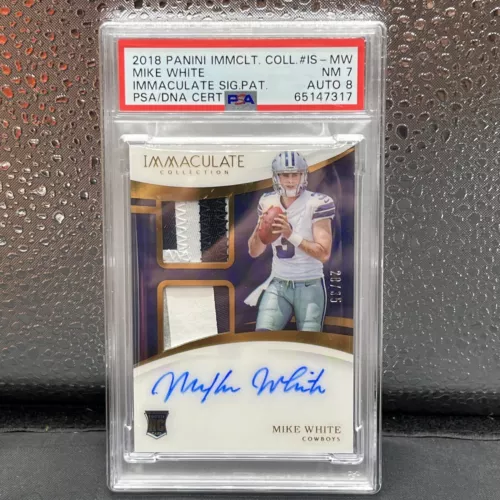 2018 Immaculate Auto Patches Rookie RPA 20/35 Mike White PSA