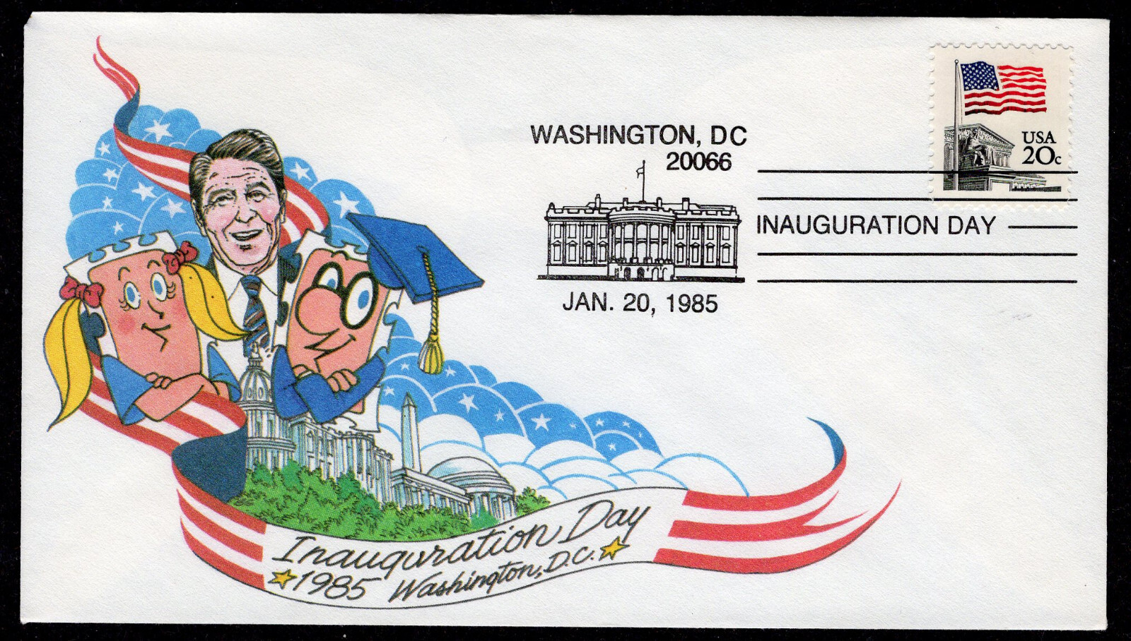 1985 2nd Reagan-Bush Inauguration - Unknown-Maker WDC Inaugural Cover ...