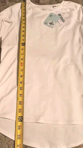 DSG Womens Compression Long Sleeve Shirt Size S White NWT jog walk gymtime - Picture 7 of 9
