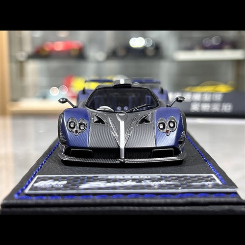 Peako 1:43 UNO Pagani Zonda ZUN Blue Carbon Diecast Car Model Limited Collection - Picture 5 of 7