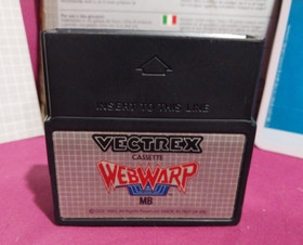 Vectrex Web Warp Cartridge, Manual, Overlay & Box GCE Milton Bradley 1982